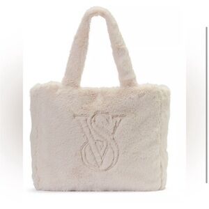 Victoria's Secret Plush Cream Tote